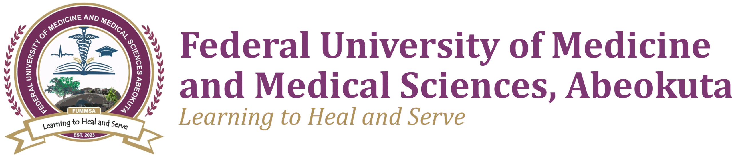 Federal University of Medicine and Medical Sciences Abeokuta (FUMMSA) official logo